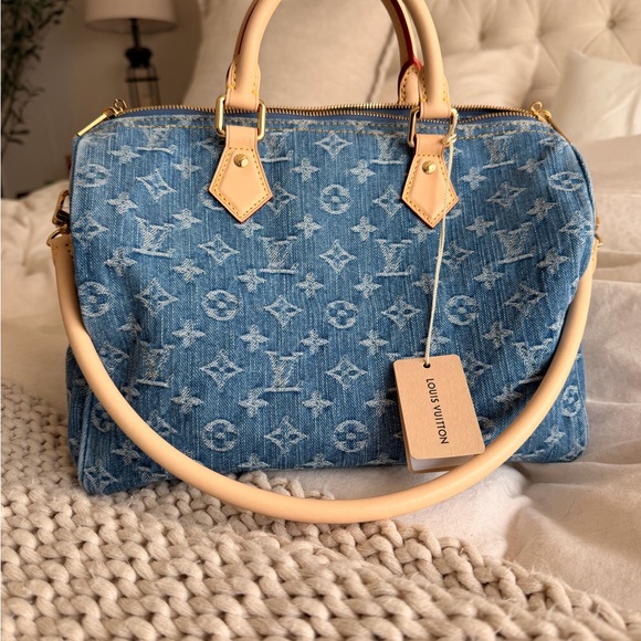 Louis Vuitton Denim Monogram Soft speedy 30 (2026!) - Picture 3 of 9